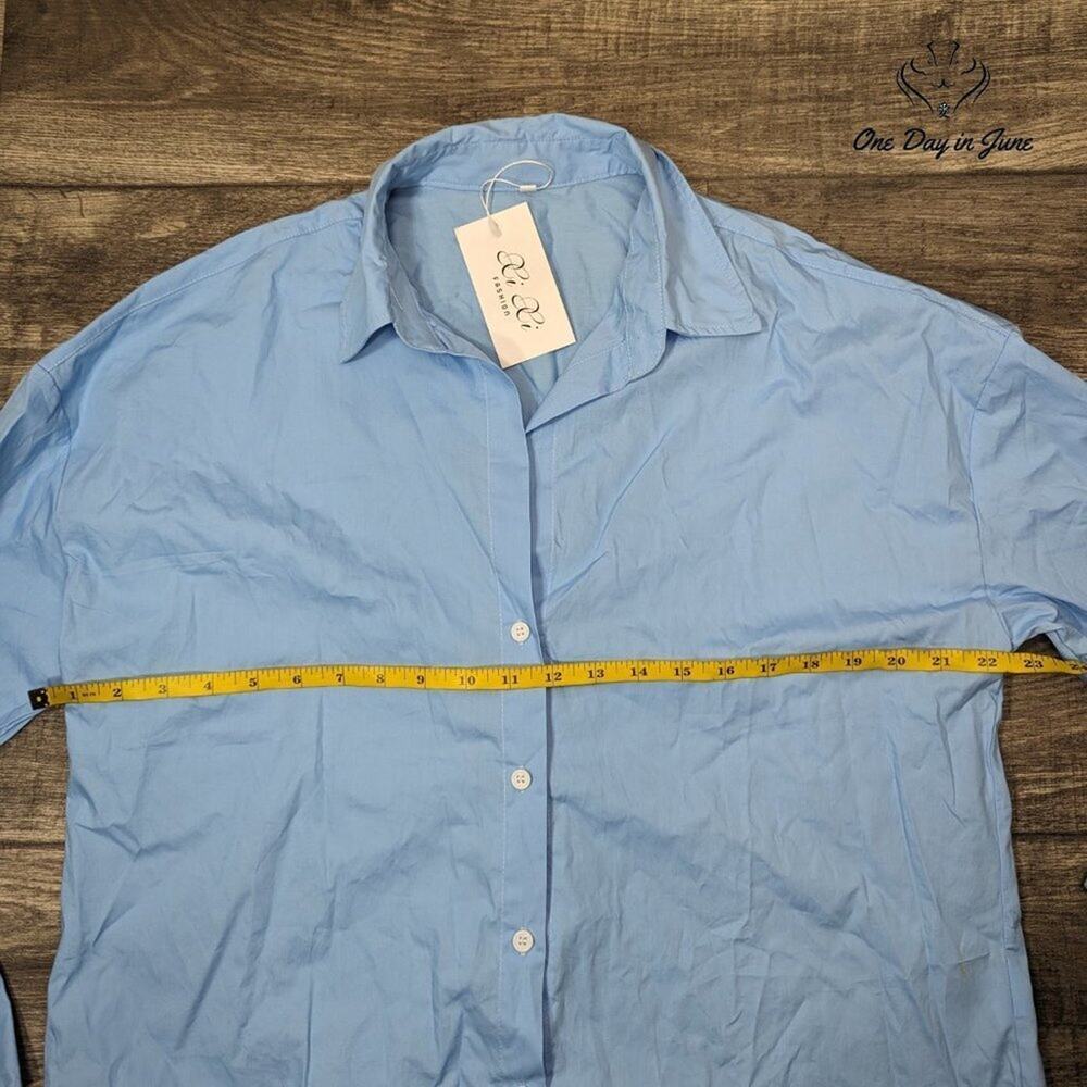 Li Li Button Down Long Sleeve Top Size L - Picture 2 of 4